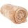 Kuscheldecke "Celina" Mikrofaser flauschig weich Nougat 130x170 cm