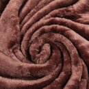 Kuscheldecke "Celina" Mikrofaser Braun 180x220 cm