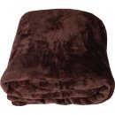 Kuscheldecke "Celina" Mikrofaser Braun 220x240 cm