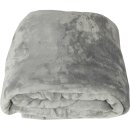 Kuscheldecke "Celina" Mikrofaser flauschig weich Grau 130x170 cm