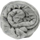 Kuscheldecke "Celina" Mikrofaser flauschig weich Grau 130x170 cm