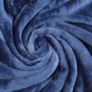 Kuscheldecke "Celina" Mikrofaser flauschig weich Blau 130x170 cm