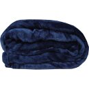 Kuscheldecke "Celina" Mikrofaser flauschig weich Blau 150x200 cm