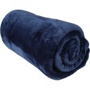 Kuscheldecke "Celina" Mikrofaser flauschig weich Blau 180x220 cm