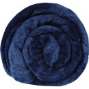 Kuscheldecke "Celina" Mikrofaser flauschig weich Blau 180x220 cm