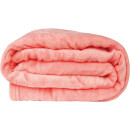 Kuscheldecke "Celina" Mikrofaser Lachs 60x80 cm