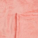 Kuscheldecke "Celina" Mikrofaser flauschig weich Lachs 180x220 cm