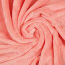 Kuscheldecke "Celina" Mikrofaser flauschig weich Lachs 180x220 cm