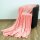 Kuscheldecke "Celina" Mikrofaser flauschig weich Lachs 180x220 cm