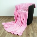 Kuscheldecke "Celina" Mikrofaser Rosa 130x170 cm