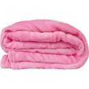 Kuscheldecke "Celina" Mikrofaser flauschig weich Rosa 150x200 cm