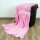 Kuscheldecke "Celina" Mikrofaser Rosa 180x220 cm