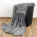 Kuscheldecke "Celina" Mikrofaser Anthrazit...