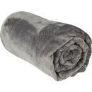 Kuscheldecke "Celina" Mikrofaser Anthrazit 180x220 cm