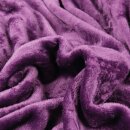Kuscheldecke "Celina" Mikrofaser flauschig weich Violett 220x240 cm