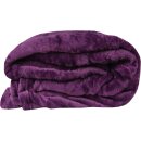 Kuscheldecke "Celina" Mikrofaser flauschig weich Violett 220x240 cm