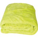 Kuscheldecke "Celina" Mikrofaser flauschig weich Grün 80x120 cm