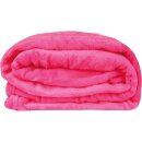 Kuscheldecke "Celina" Mikrofaser Pink 70x100 cm
