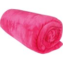 Kuscheldecke "Celina" Mikrofaser flauschig weich Pink 130x170 cm