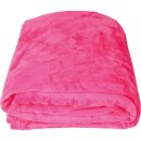 Kuscheldecke "Celina" Mikrofaser flauschig weich Pink 130x170 cm