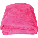 Kuscheldecke "Celina" Mikrofaser Pink 150x200 cm