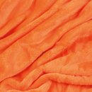 Kuscheldecke "Celina" Mikrofaser flauschig weich Orange 130x170 cm
