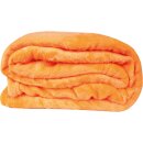 Kuscheldecke "Celina" Mikrofaser flauschig weich Orange 130x170 cm
