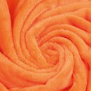 Kuscheldecke "Celina" Mikrofaser flauschig weich Orange 130x170 cm