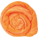 Kuscheldecke "Celina" Mikrofaser Orange 150x200 cm