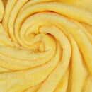 Kuscheldecke "Celina" Mikrofaser Gelb 150x200 cm
