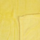 Kuscheldecke "Celina" Mikrofaser flauschig weich Gelb 180x220 cm