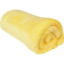 Kuscheldecke "Celina" Mikrofaser flauschig weich Gelb 180x220 cm