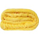 Kuscheldecke "Celina" Mikrofaser flauschig weich Gelb 180x220 cm