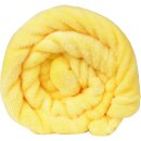 Kuscheldecke "Celina" Mikrofaser flauschig weich Gelb 180x220 cm