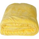 Kuscheldecke "Celina" Mikrofaser Gelb 220x240 cm