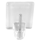 Selbstklebehaken für Vitragestangen Transparent 8 Stück