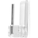 Selbstklebehaken für Vitragestangen Transparent 8 Stück