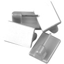Selbstklebehaken f. Vitragestangen Chrom Matt 4 Stück