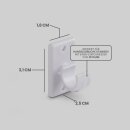 Ersatzträger Set für Cafehausstangen Weiß-2,5cm (6er Pack)