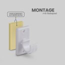 Ersatzträger Set für Cafehausstangen Weiß-2,5cm (6er Pack)
