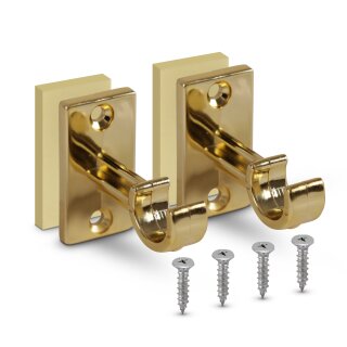 Ersatzträger Set für Cafehausstangen Gold-3,5cm (4er Pack)