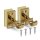 Ersatzträger Set für Cafehausstangen Gold-3,5cm (4er Pack)