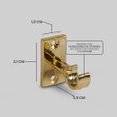 Ersatzträger Set für Cafehausstangen Gold-3,5cm (6er Pack)