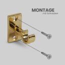 Ersatzträger Set für Cafehausstangen Gold-3,5cm (8er Pack)
