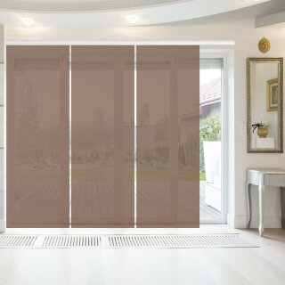 Schiebegardine Elena 3er Set (210) - Dunkelbraun