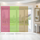 Schiebegardine Elena 3er Set (210) - Dunkelbraun