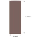 Schiebegardine Elena 3er Set inkl. Zubehör - Schoko