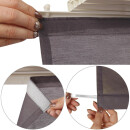 Schiebegardine Elena 3er Set Print mit Zubehör Himbeere Paradise