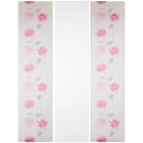 Schiebegardine Elena 3er Set Print mit Zubehör Himbeere Floral