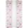 Schiebegardine Elena 3er Set Print mit Zubehör Himbeere Floral